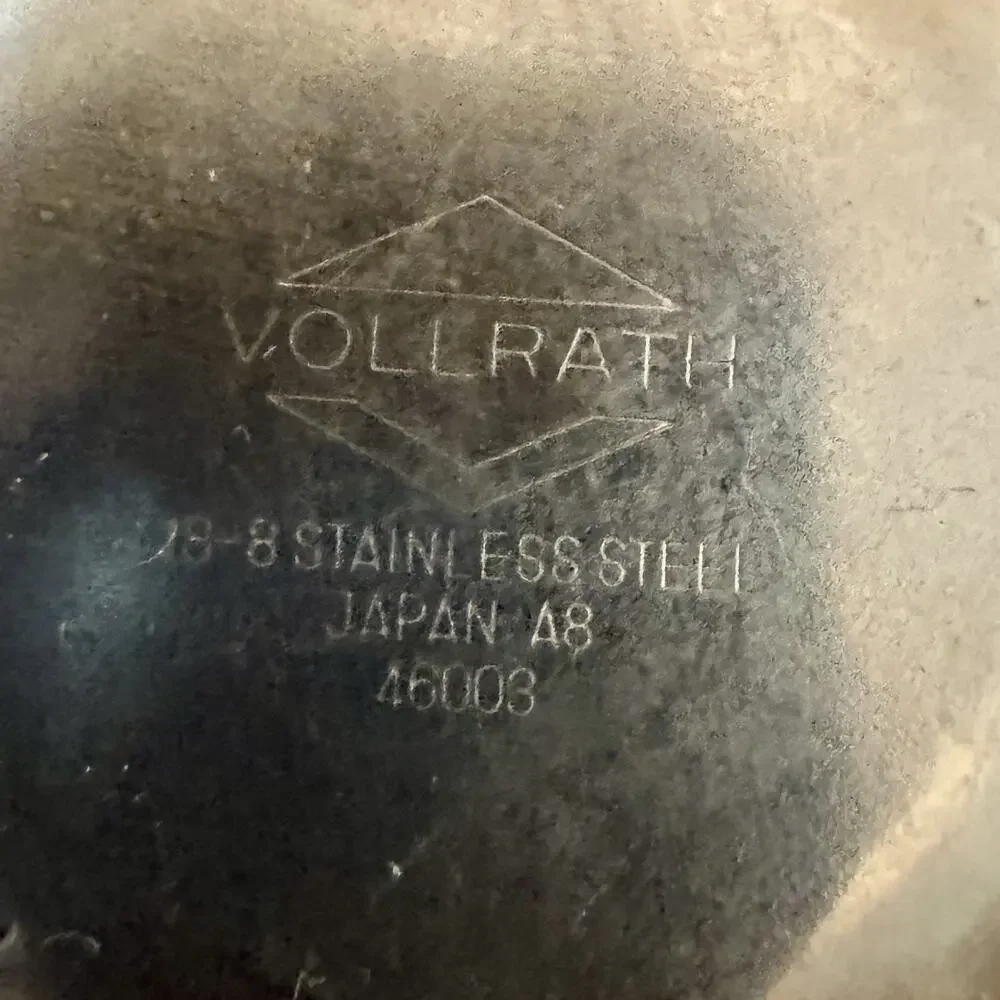 2 Vollrath Stainless Steel Creamer Pitchers Japan A8 8 Oz Restaurant 2 1/2”